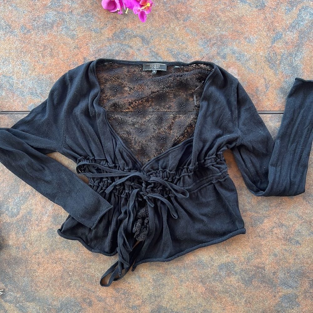 cropped guess sweater